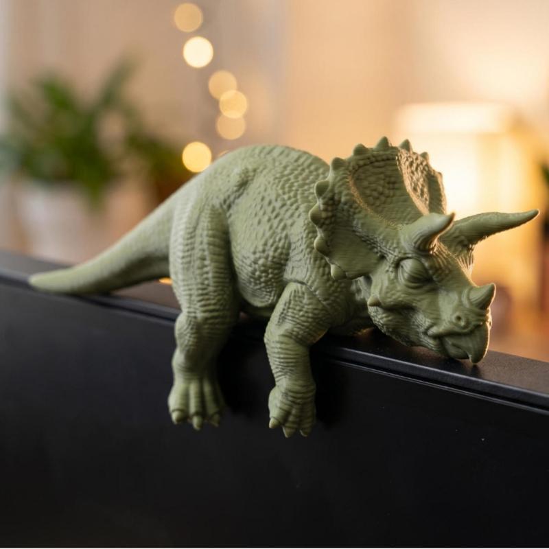 Setup Desk Monitor - Schlafender Tyrannosaurus Rex Monitor-Ornament Niedliche 3D-Gedruckte