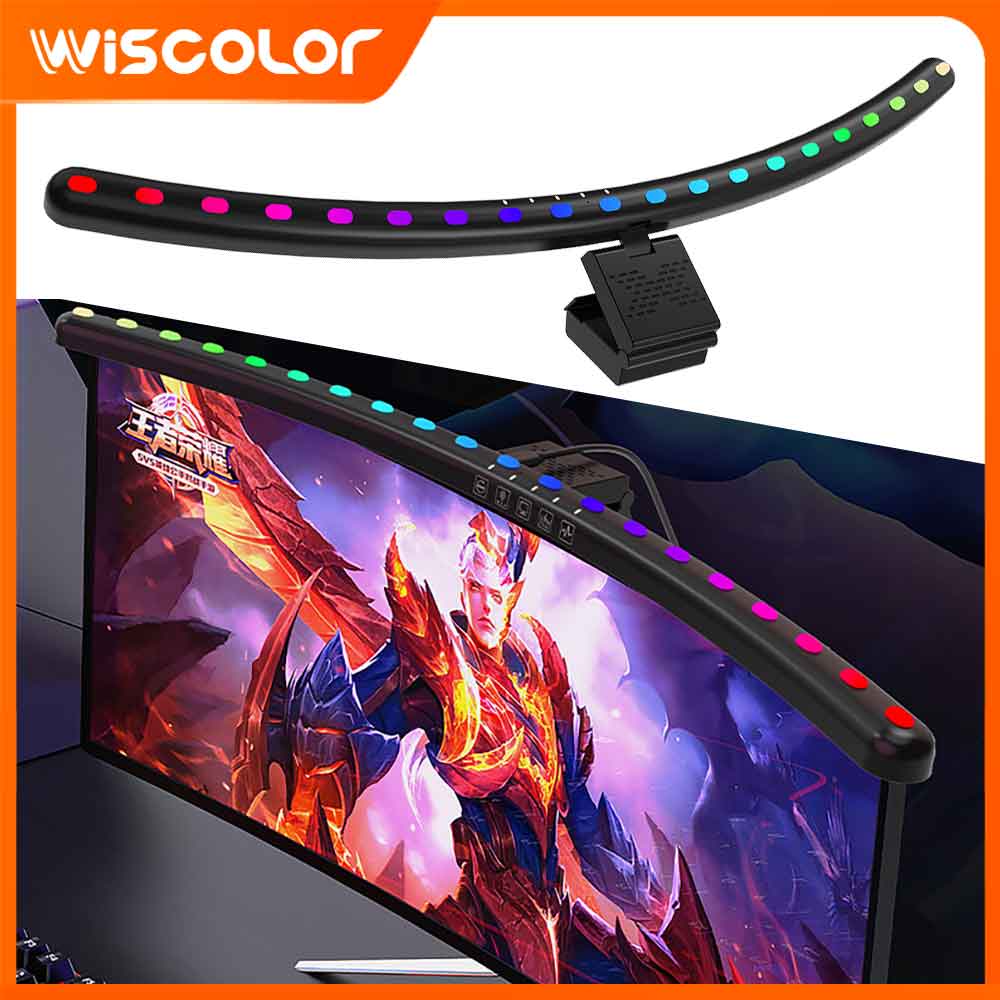 Setup Desk Monitor - RGB-Lichtleiste Monitor Smart WLAN Raumdekoration LED-Leuchten
