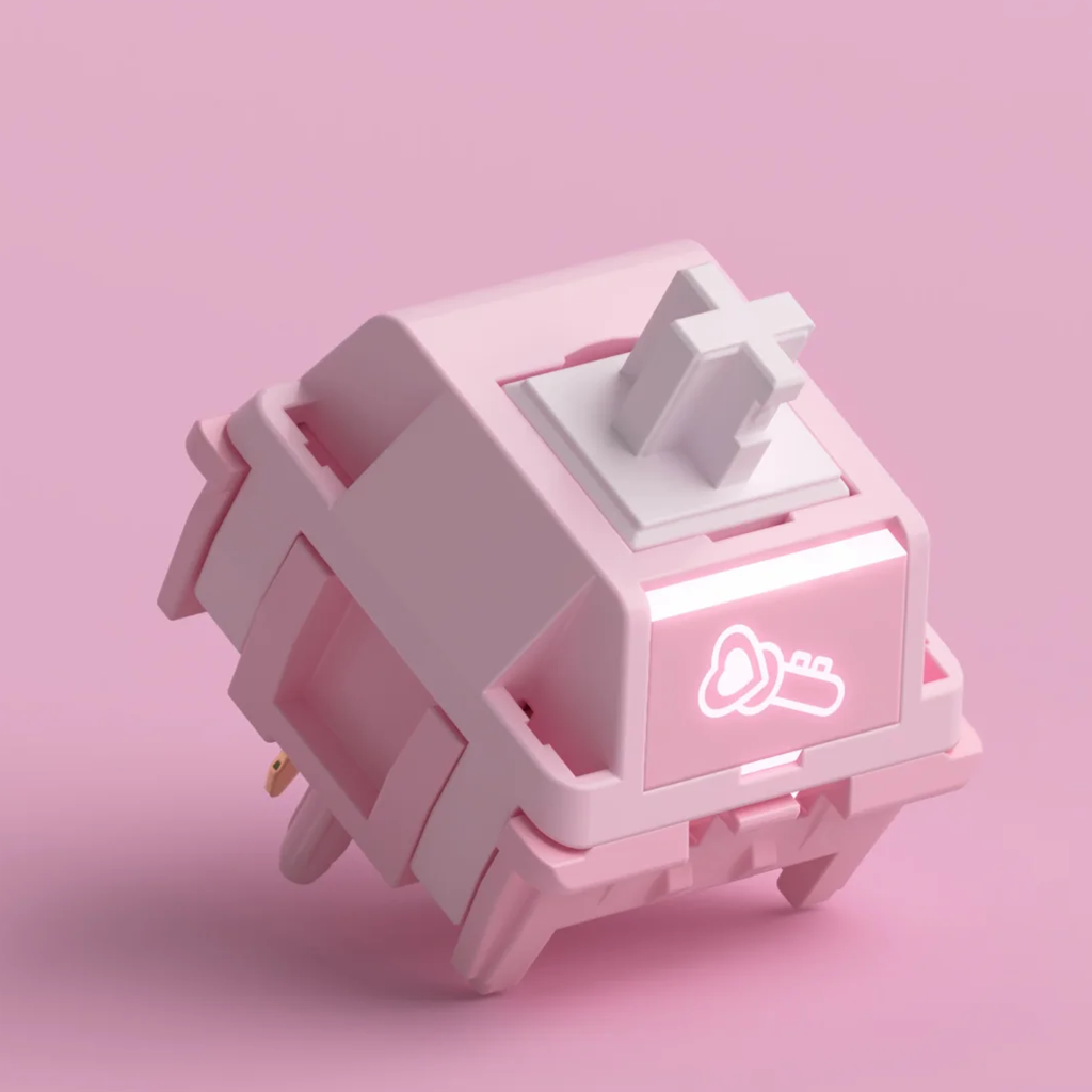 Korean Desk Setup - HMX 80Retros Blush Charm Schalter 5-PIN