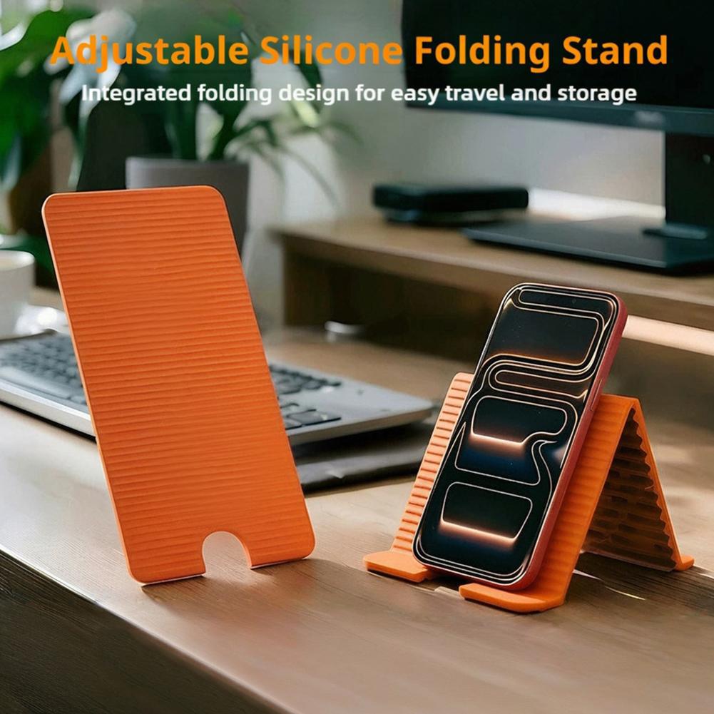 Desk Setup Stand - Flexibler, faltbarer Silikon-Telefonhalter für iPhone, iPad,