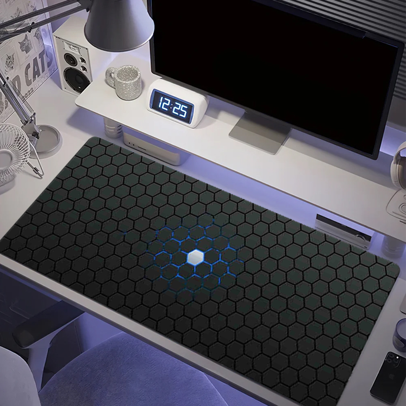 Rubber Mat Desk - Hexagon großes Gaming-Mauspad, rechteckig, XXL, 900