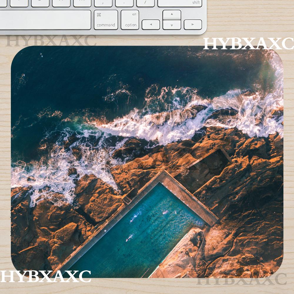 Desk Setup Photography - HYBXAXC MAerial Ocean Wave Mauspad, Türkisfarbene