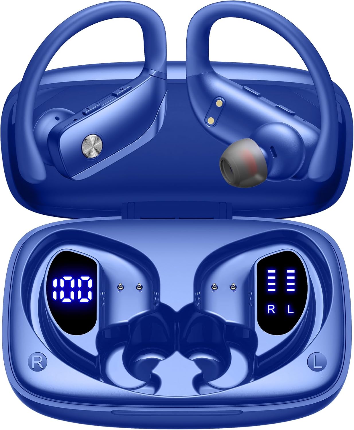 Headphone Hook Under - Kabellose Ohrhörer mit 80 Stunden Spielzeit,