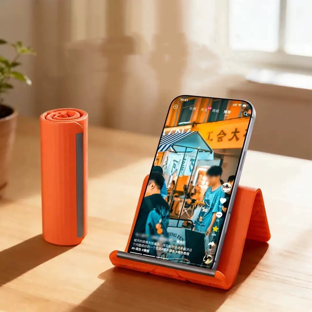 Desk Setup Stand - Flexibler Tragbarer Telefonständer aus Silikon für