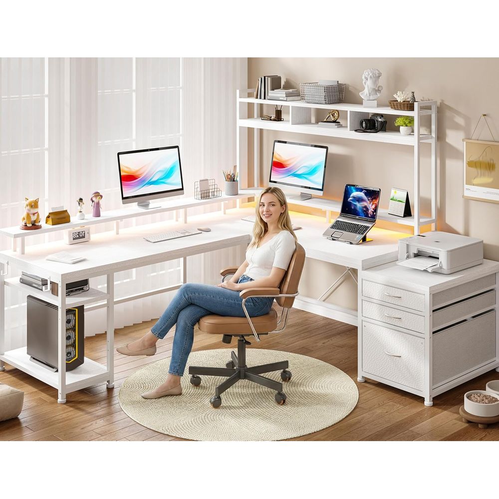 104-Zoll L-förmiger Schreibtis – Desk Setup L Shaped Bewertung und Preis