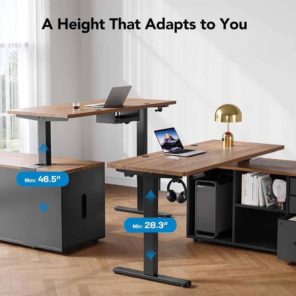 HUANUO 55 Zoll L-förmiger Steh – Desk Setup L Shaped Bewertung und Preis