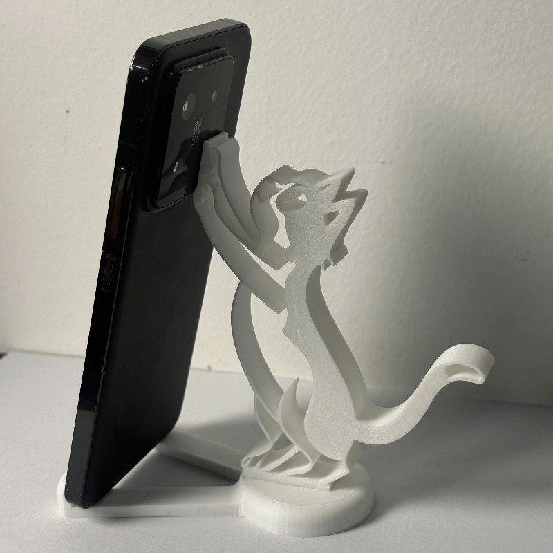 Abstrakter Hohllinien-Katzen-H – Desk Setup Stand Bewertung und Preis