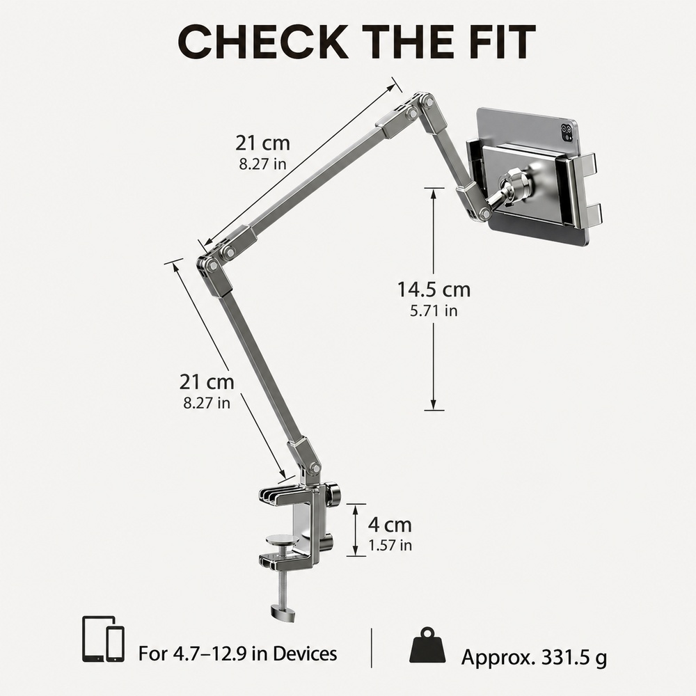 Verstellbarer Bett-Handyhalter – Desk Setup Stand Bewertung und Preis