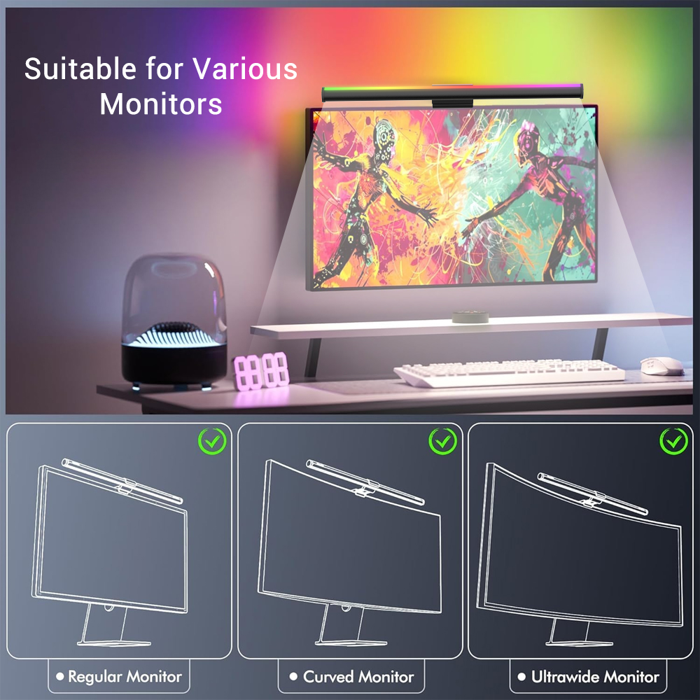 Bildschirm-Hängelampe Monitor- – Setup Desk Monitor Bewertung und Preis