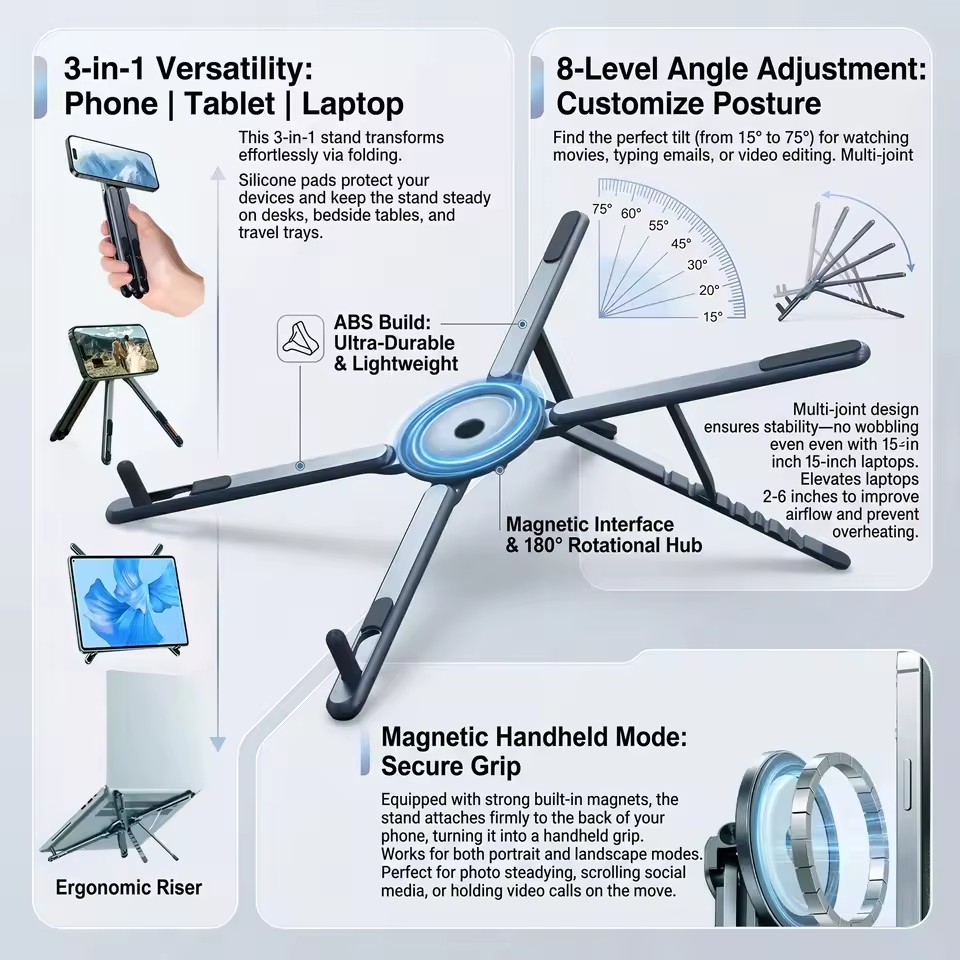 Tragbarer Magnetischer Handyha – Desk Setup Stand Bewertung und Preis