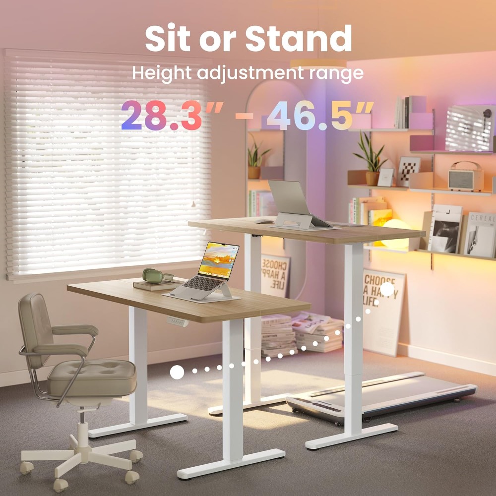 Kleiner elektrischer Stehschre – Desk Setup L Shaped Bewertung und Preis