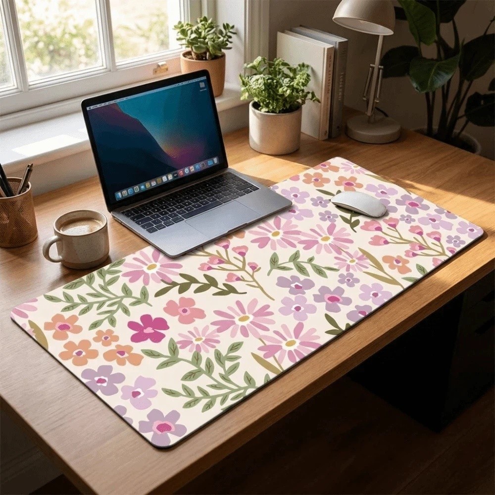 Fleckresistente Große Blumen-S – Rubber Mat Desk Bewertung und Preis