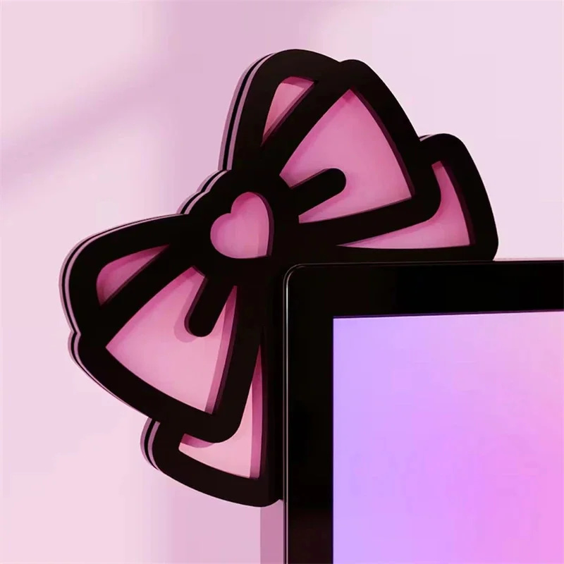 Kawaii rosa Acryl Schleife Mon – Setup Desk Monitor Bewertung und Preis