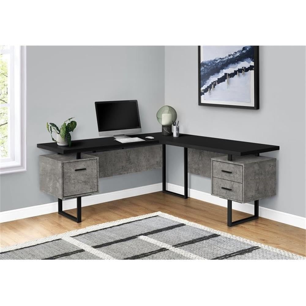 L-förmiger 70-Zoll-Computertis – Desk Setup L Shaped Bewertung und Preis