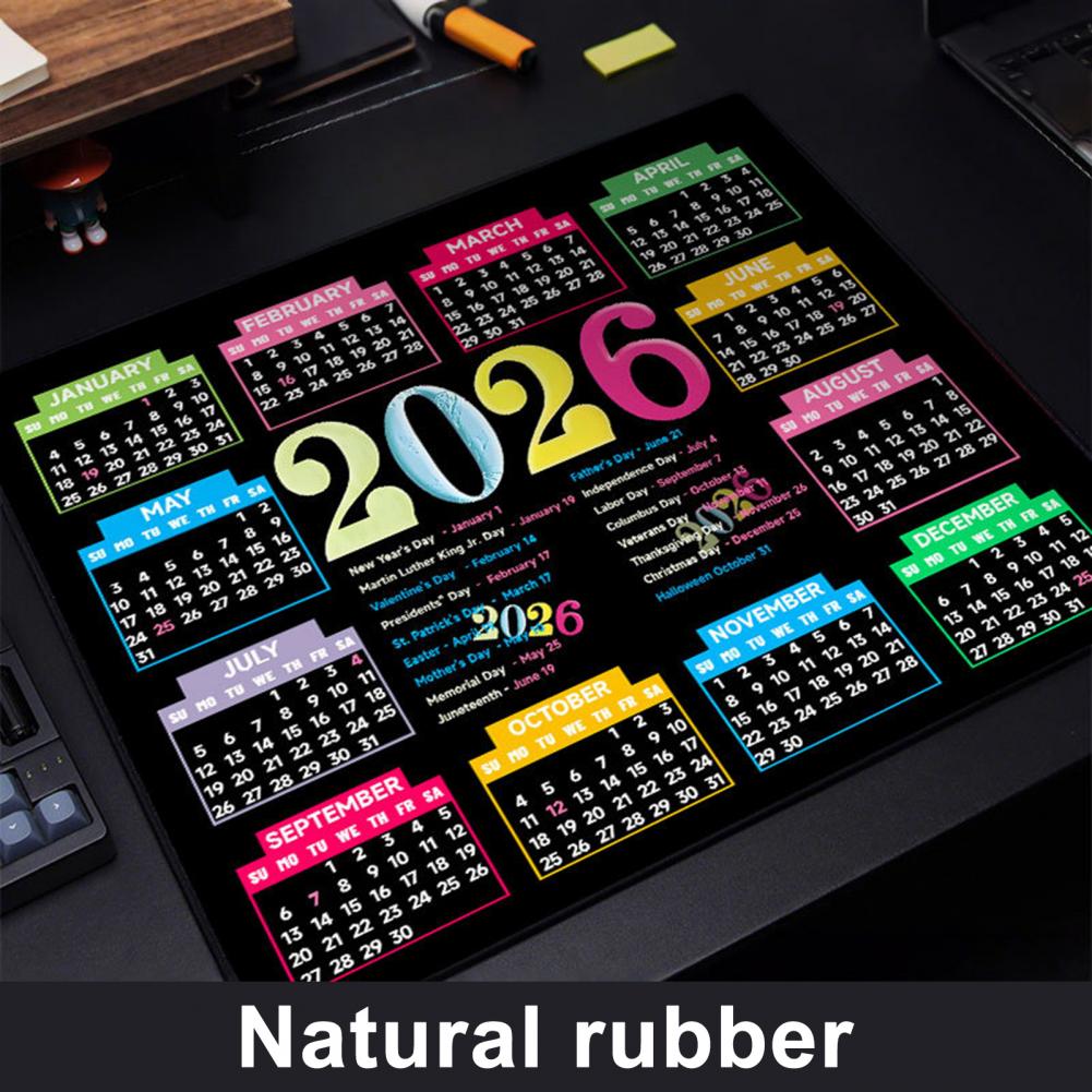 2026-Kalender-Mauspad, wasserd – Rubber Mat Desk Bewertung und Preis