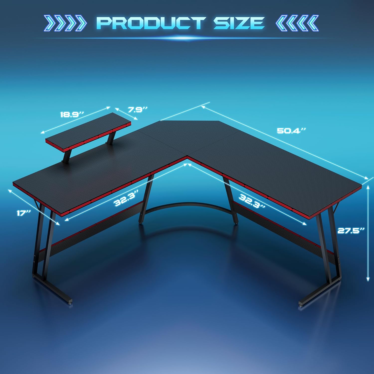 L-förmiger, verstellbarer Gami – Setup Desk Monitor Bewertung und Preis