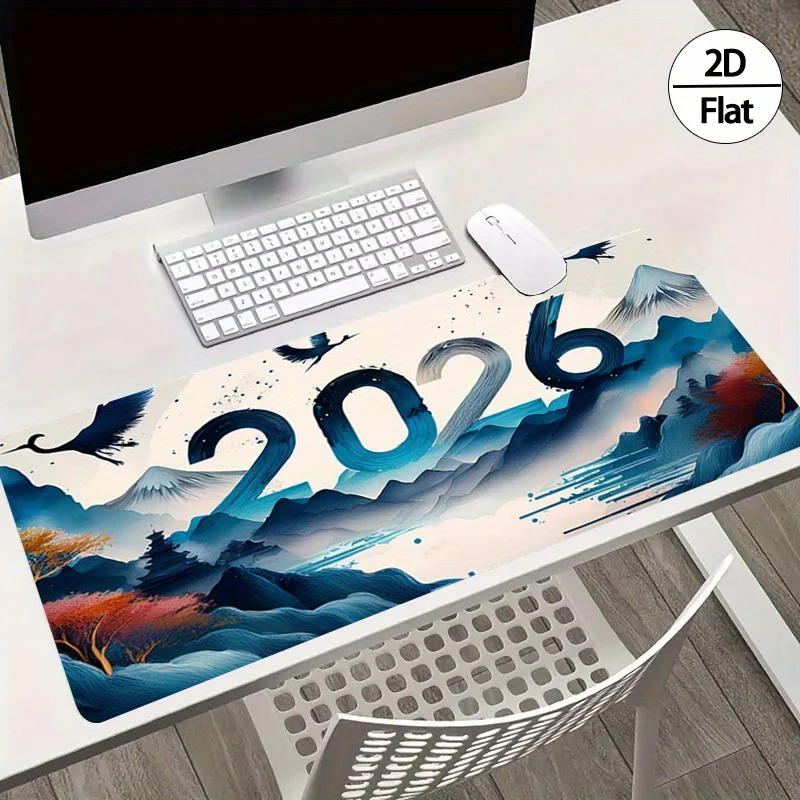 2026 Neujahr Tuschemalerei 2D- – Rubber Mat Desk Bewertung und Preis