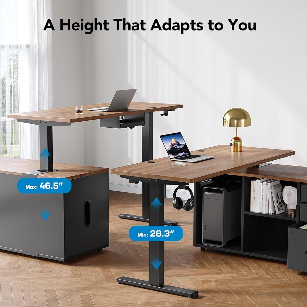 55 Zoll L-förmiger Stehschreib – Desk Setup L Shaped Bewertung und Preis